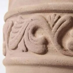 2er Set Pflanzvasen - Terrakotta - Rund - Forales Muster - Sia -Pflanztöpfe Verkaufsgeschäft 2er set pflanzvasen terrakotta rund forales muster sia3