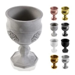 Besonderer Blumentopf - Kelch Aus Beton - Farbig Mit Ornament - Botero 12 Besonderer Blumentopf - Kelch Aus Beton - Farbig Mit Ornament - Botero -Pflanztöpfe Verkaufsgeschäft besonderer blumentopf kelch aus beton farbig mit ornament botero4