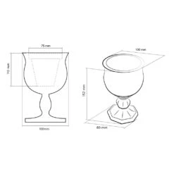 Besonderer Blumentopf - Kelch Aus Beton - Farbig Mit Ornament - Botero 13 Besonderer Blumentopf - Kelch Aus Beton - Farbig Mit Ornament - Botero -Pflanztöpfe Verkaufsgeschäft besonderer blumentopf kelch aus beton farbig mit ornament botero5