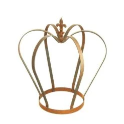 Deko Krone Für Draußen Aus Rostigem Metall - Corona