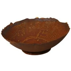 Dekorative Schale Aus Rostigem Metall - Testa Grata