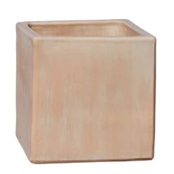 Eckiger Blumentopf In Terrakotta - Steinzeug Frostfest - Zeitlos - Macula Terra