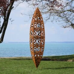 Florale Garten Plastik Aus Metall - Zapfenform - Groß - Emperon -Pflanztöpfe Verkaufsgeschäft florale garten plastik aus metall zapfenform gross emperon3