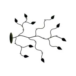 Florale Wandhalterung Für 10 Klangspiele In Braun - Aufhängung Blätter