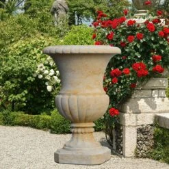 Große Stein Gartenamphore - Goethe Amphore