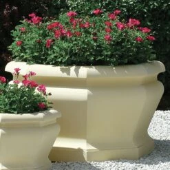 Großer Garten Pflanzkübel Stein - Athena -Pflanztöpfe Verkaufsgeschäft grosser garten pflanzkuebel stein athena3