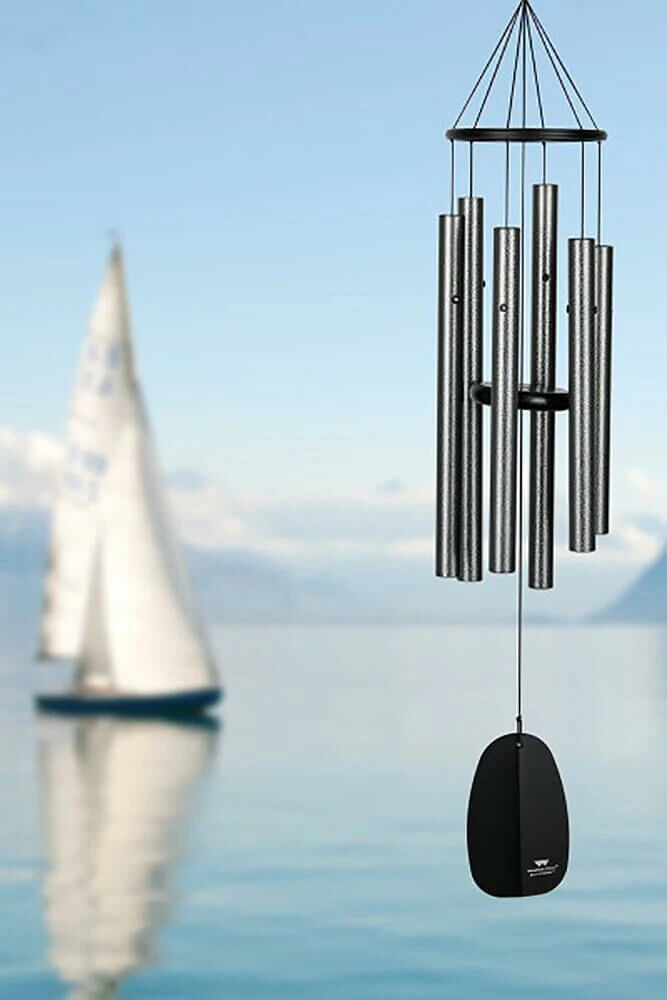 Großes Klangspiel In Grau-schwarzer Optik - Bells Of Paradise - Grau 4 Großes Klangspiel In Grau-schwarzer Optik - Bells Of Paradise - Grau – Bild 2