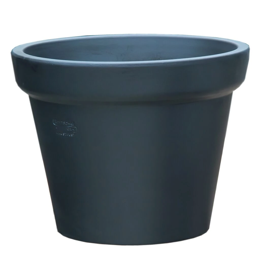 Großes Pflanzgefäß Aus Steinzeug - Anthrazit - Frostsicher - Rund - Xanthe Niger 3 Großes Pflanzgefäß Aus Steinzeug - Anthrazit - Frostsicher - Rund - Xanthe Niger