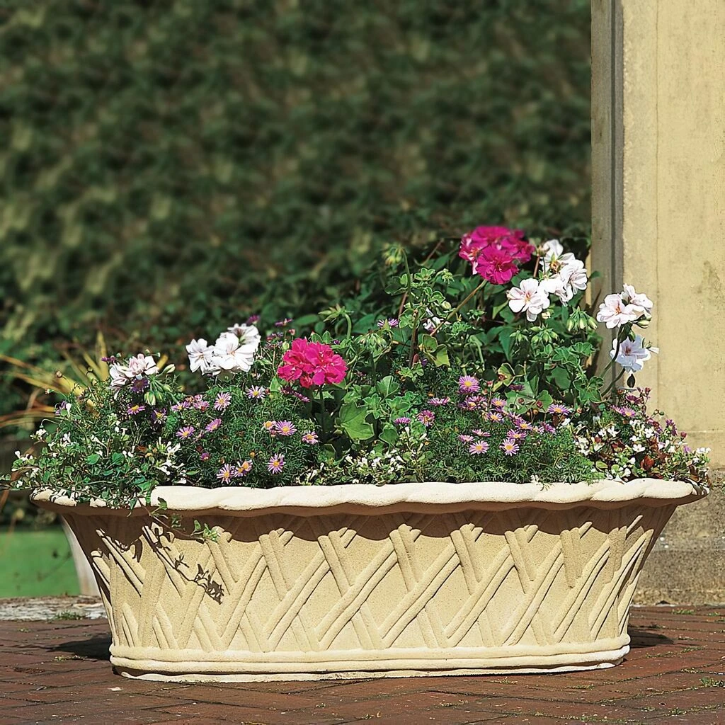 Historischer Pflanztrog Steinguss - Lympne Castle 3 Historischer Pflanztrog Steinguss - Lympne Castle