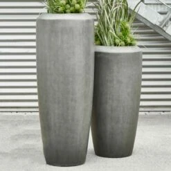 Hohe Garten Pflanzgefäße Aus Polystone Mit Einsatz - Verezzi