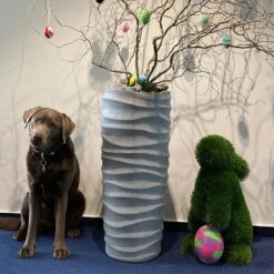 Hohes Garten Pflanzgefäß In Zement Optik - Polystone - Mombaldone -Pflanztöpfe Verkaufsgeschäft hohes garten pflanzgefaess in zement optik polystone mombaldone3