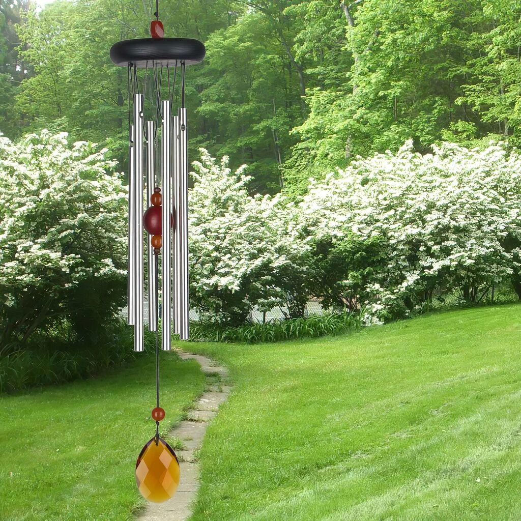 Klangspiel Windspiel Woodstock Chakra Chime - Bernstein 4 Klangspiel Windspiel Woodstock Chakra Chime - Bernstein – Bild 2