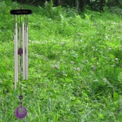 Klangspiel Woodstock Chakra Chime - Amethyst -Pflanztöpfe Verkaufsgeschäft klangspiel woodstock chakra chime amethyst2