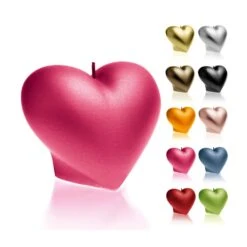 Kleine Herz Dekoskulptur Kerze Aus Wachs - Klassisch & Vegan - Smooth Hearth -Pflanztöpfe Verkaufsgeschäft kleine herz dekoskulptur kerze aus wachs klassisch vegan smooth hearth3