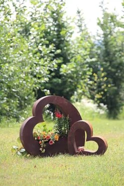 Moderne Garten Plastik Aus Eisen - Herz - Classico Cardo -Pflanztöpfe Verkaufsgeschäft moderne garten plastik aus eisen herz classico cardo3