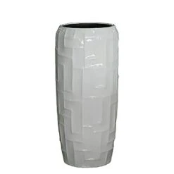 Moderne Pflanzvasen Für Draußen - Polystone - Weiß - Frontino