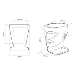 Moderner Frauen Kopf Pflanztopf Aus Beton - Aphrodite Design - Morahby -Pflanztöpfe Verkaufsgeschäft moderner frauen kopf pflanztopf aus beton aphrodite design morahby5