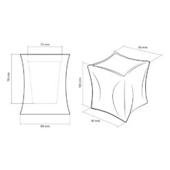 Modernes Pflanzgefäß - Würfel - Farbig Aus Beton - Chagoll -Pflanztöpfe Verkaufsgeschäft modernes pflanzgefaess wuerfel farbig aus beton chagoll4