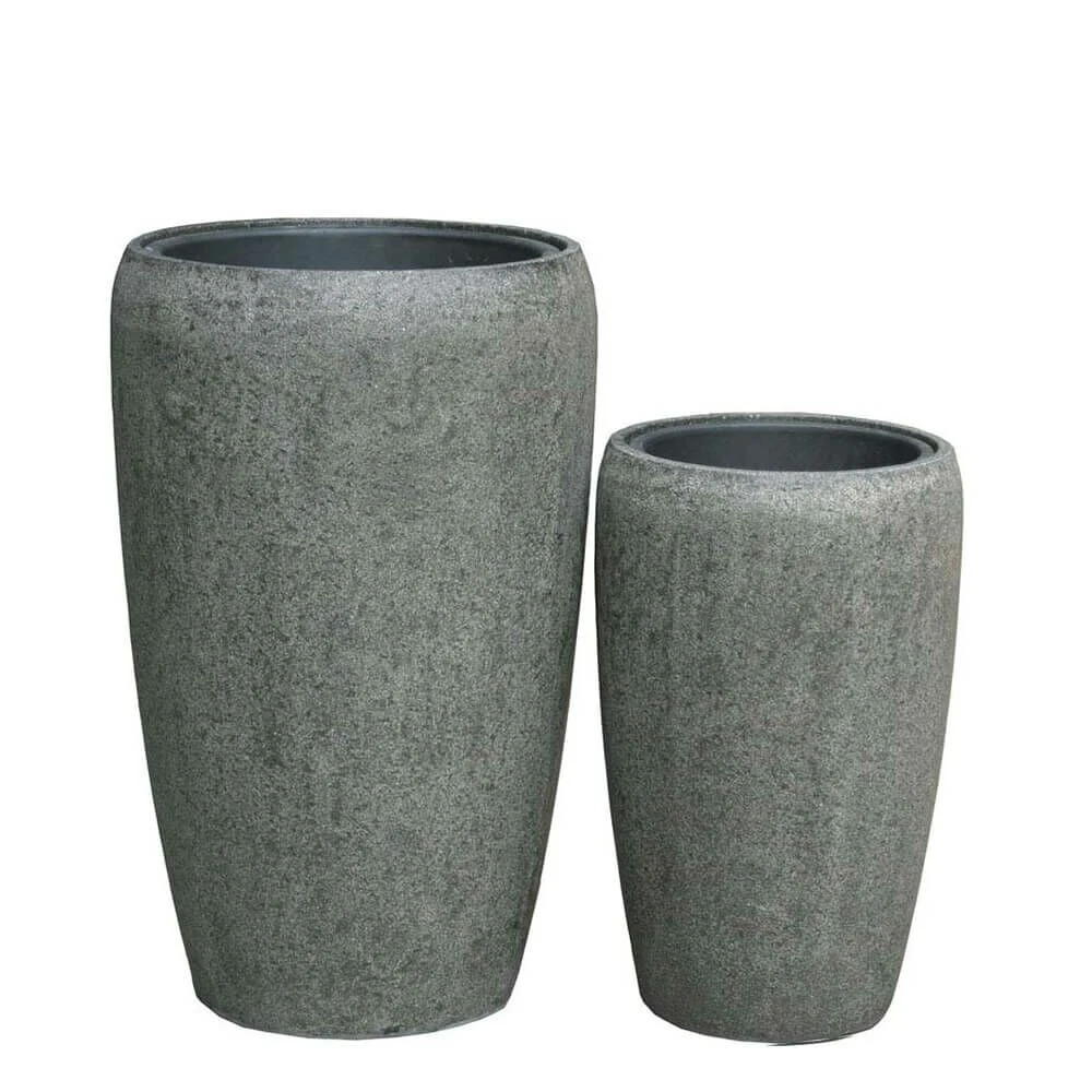 Outdoor Pflanzgefäß Im 2er Set - Polystone - Mit Einsatz - Follina 3 Outdoor Pflanzgefäß Im 2er Set - Polystone - Mit Einsatz - Follina