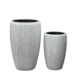 Outdoor Pflanzgefäße Im 2er Set - Modern - Polystone - Cetona
