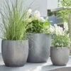 Runde Pflanzkübel Im 3er Set - Polystone Grau - Gradella 2 Runde Pflanzkübel Im 3er Set - Polystone Grau - Gradella -Pflanztöpfe Verkaufsgeschäft runde pflanzkuebel im 3er set polystone grau gradella