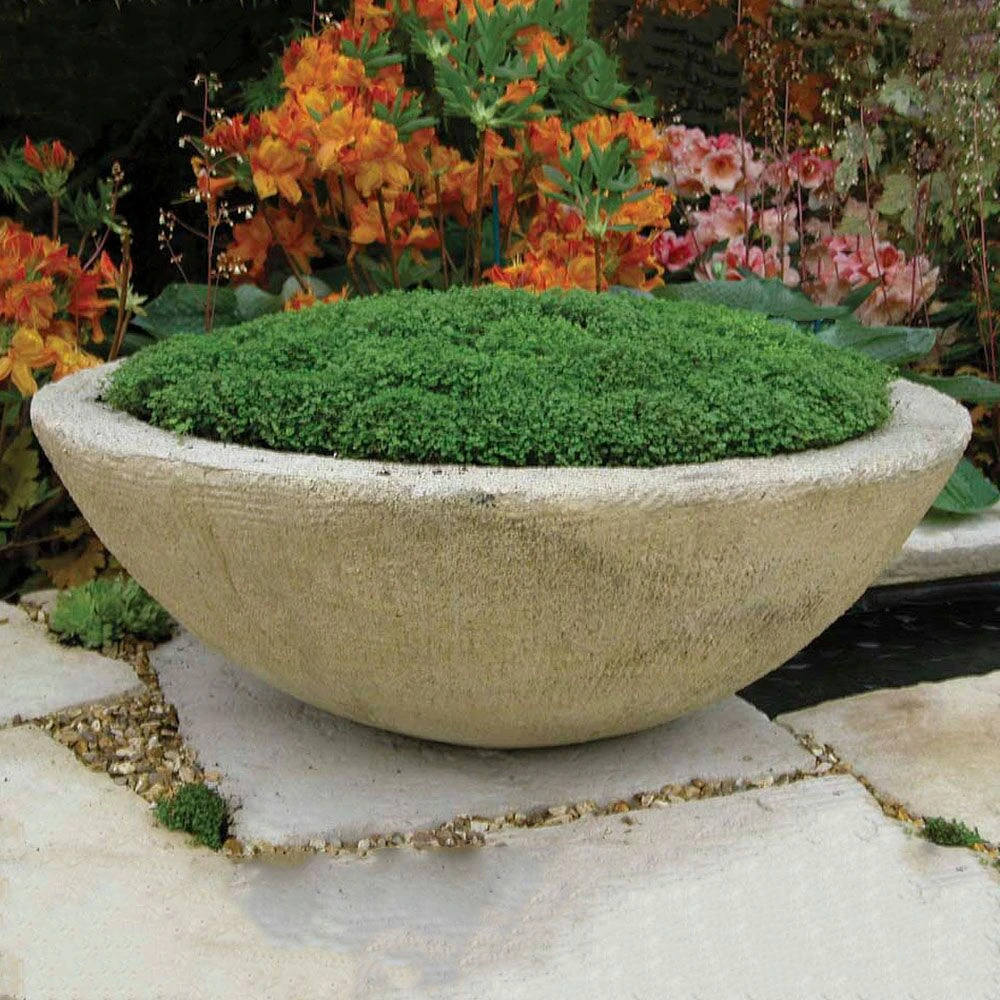 Runde Pflanzschale Für Den Garten Aus Stein - Planterra 3 Runde Pflanzschale Für Den Garten Aus Stein - Planterra