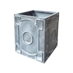 Rustikaler Pflanztopf Mit Ornament Aus Cortenstahl Oder Stahl - Cheramius