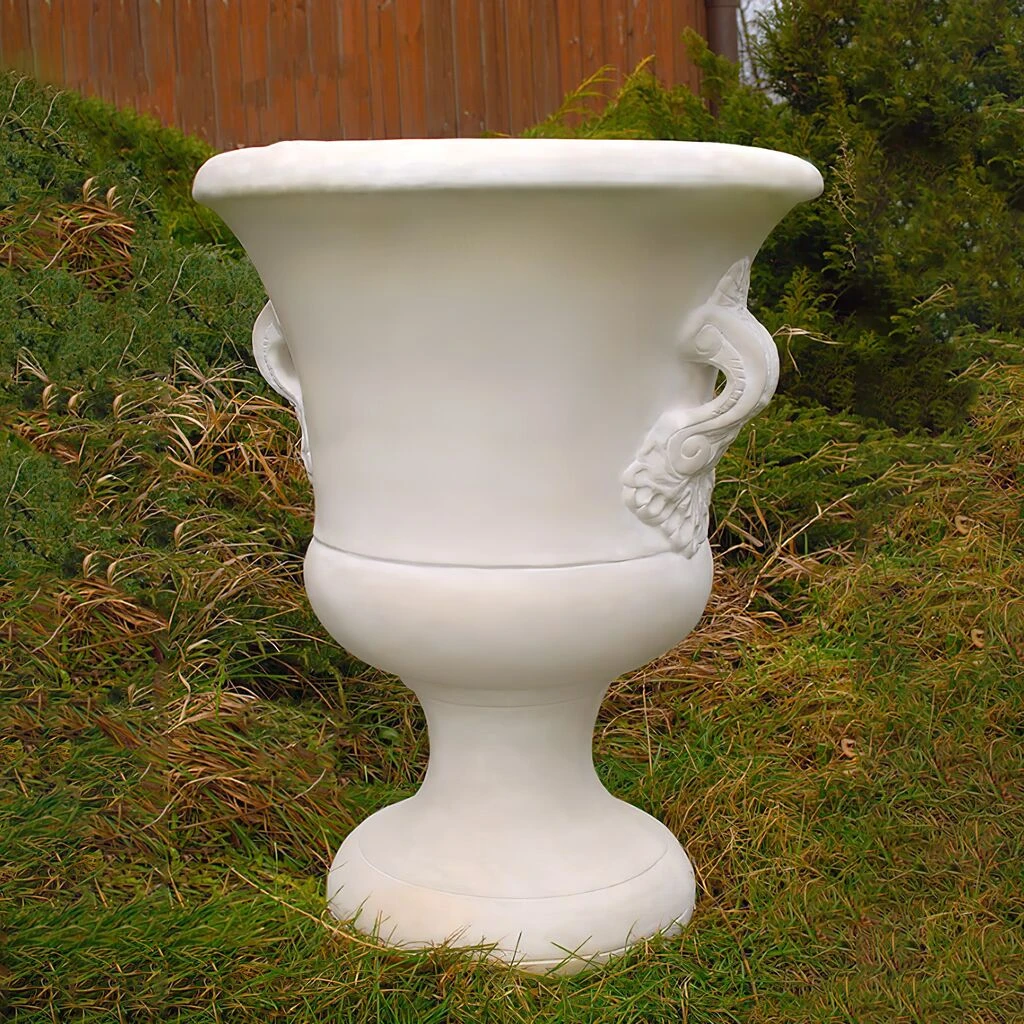 Schlichte Gartenamphore Zum Bepflanzen Mit Dekorativen Griffen - Kasandra 3 Schlichte Gartenamphore Zum Bepflanzen Mit Dekorativen Griffen - Kasandra