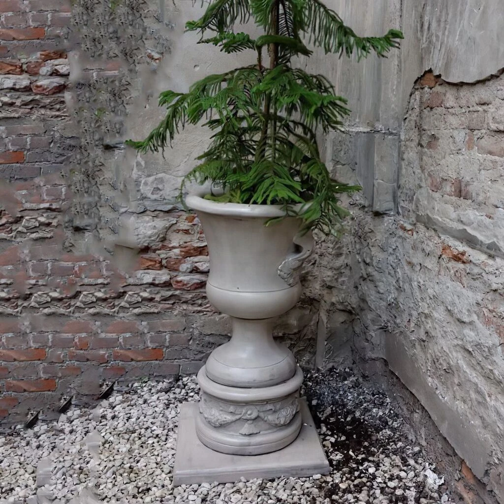 Schlichte Gartenamphore Zum Bepflanzen Mit Dekorativen Griffen - Kasandra 5 Schlichte Gartenamphore Zum Bepflanzen Mit Dekorativen Griffen - Kasandra – Bild 3