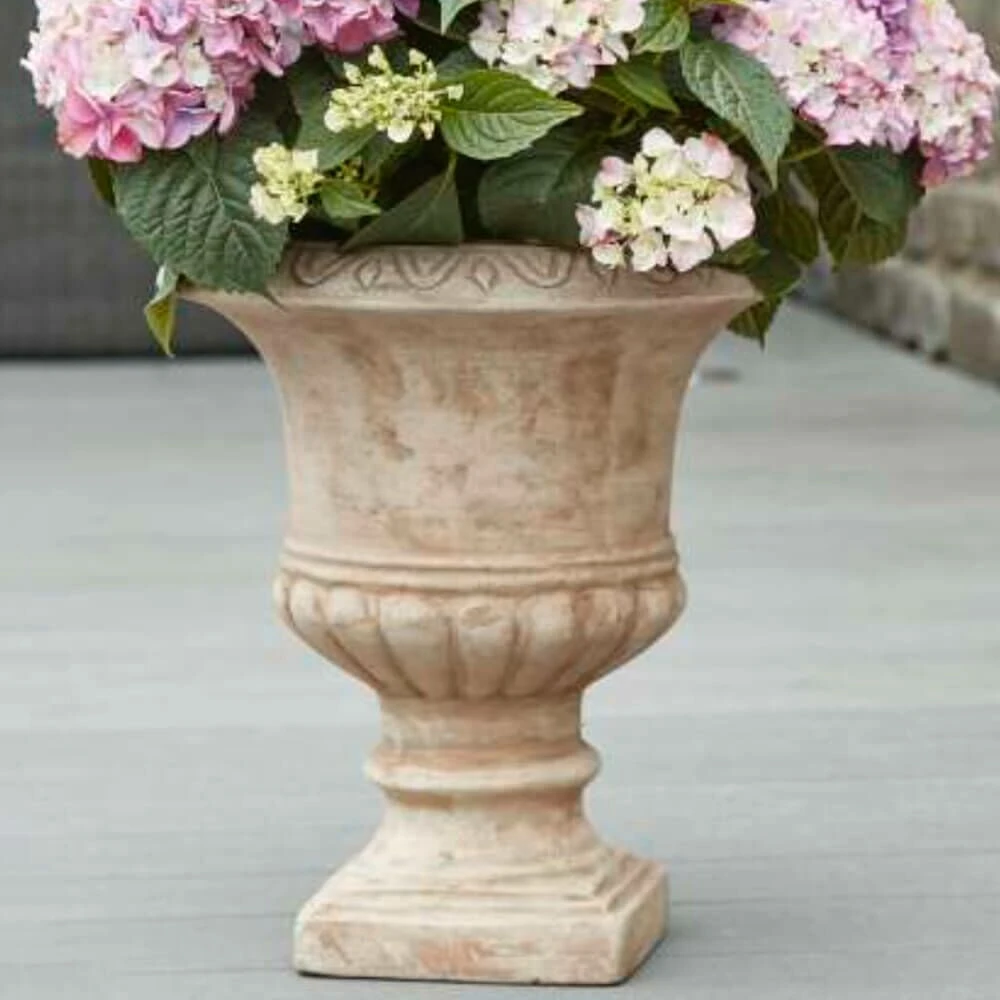 Schöne Gartenamphore - Terrakotta - Rund - Jara 3 Schöne Gartenamphore - Terrakotta - Rund - Jara