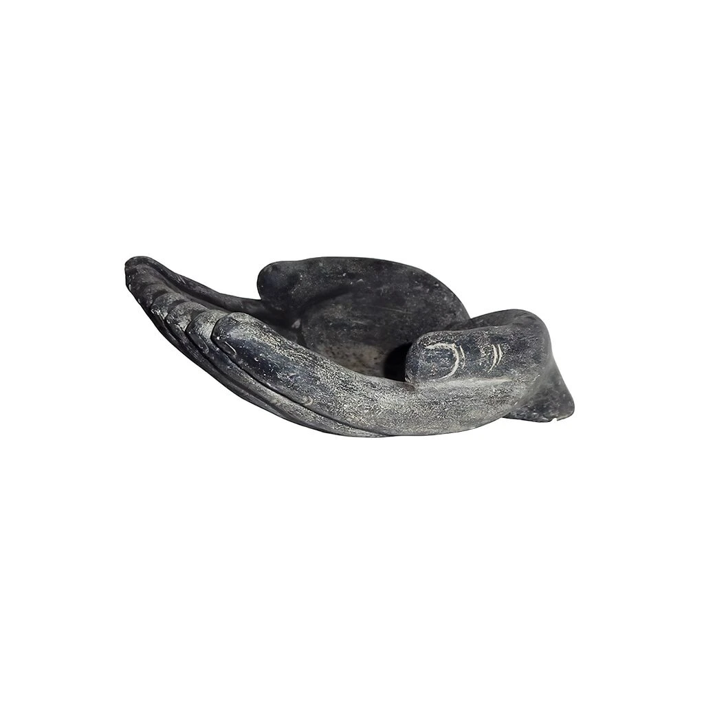 Skulptur Mit 2 Händen Aus Steinguss Als Schale Für Den Garten - Cheria 4 Skulptur Mit 2 Händen Aus Steinguss Als Schale Für Den Garten - Cheria – Bild 2