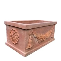 Terrakotta Pflanzkübel Mit Blumen Muster - Zoppo -Pflanztöpfe Verkaufsgeschäft terrakotta pflanzkuebel mit blumen muster zoppo4