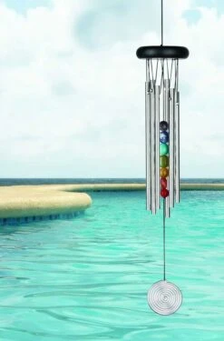 Windspiel Klangspiel Woodstock Chakra Chime - Seven Stone -Pflanztöpfe Verkaufsgeschäft windspiel klangspiel woodstock chakra chime seven stone3