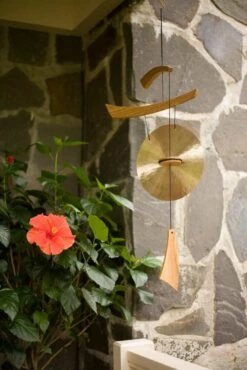 Windspiel - Woodstock Emperor Gong -Pflanztöpfe Verkaufsgeschäft windspiel woodstock emperor gong6