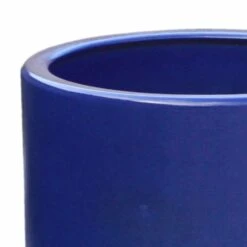 Winterfester Blumentopf In Blau - Steinzeug - Rund Online - Optare Azur -Pflanztöpfe Verkaufsgeschäft winterfester blumentopf in blau steinzeug rund online optare azur2