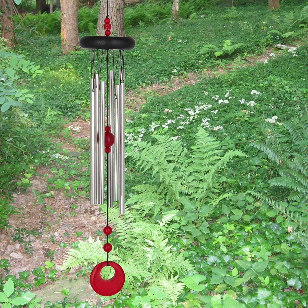 Woodstock Windspiel Woodstock Chakra Chime - Rote Koralle 4 Woodstock Windspiel Woodstock Chakra Chime - Rote Koralle – Bild 2