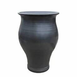 XXL Blumenkübel In Eleganter Form - Anthrazit - Rund - Fabulosa Niger