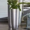 XXL Indoor Pflanzgefäß - Polystone - Silber - Mit Einsatz - Alemee -Pflanztöpfe Verkaufsgeschäft xxl indoor pflanzgefaess polystone silber mit einsatz alemee