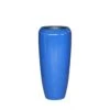 XXL Pflanzvase Aus Polystone - Blau Hochglänzend - Mit Einsatz - Malindi -Pflanztöpfe Verkaufsgeschäft xxl pflanzvase aus polystone blau hochglaenzend mit einsatz malindi